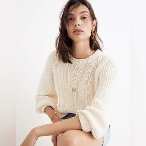 Madewell balloon sleeve pullover sweater XXS